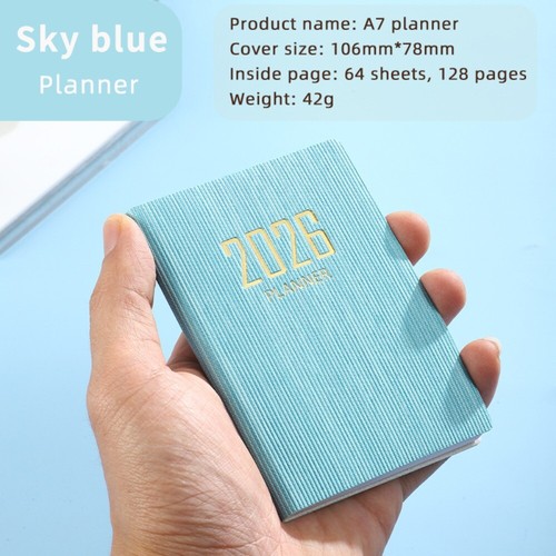 Pocket 2026 Agenda Book with Calendar Diary Weekly Planner Notebooks Students - Picture 12 of 25