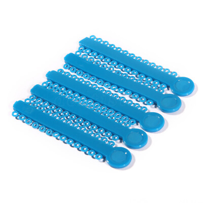 1040-Pack Orthodontic Elastic Ligature Ties – Latex Free, Silicone Rubber, Dental Orthodontics Supplies