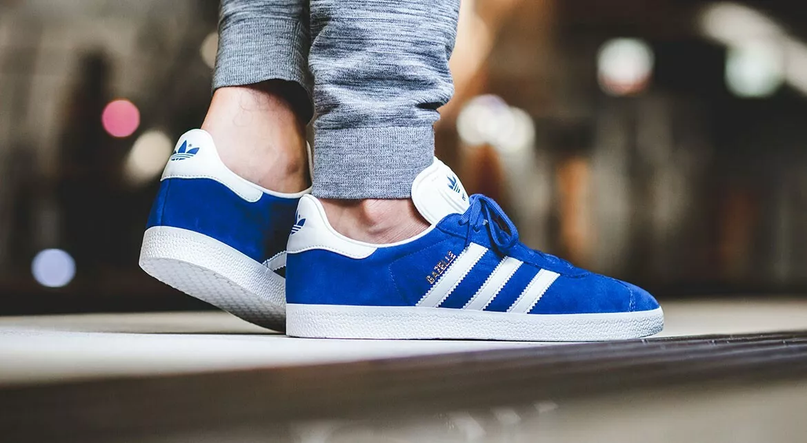 Adidas Gazelle Originals Shoes Sneakers Royal Blue/White/Gold S76227 Men&#039;s 9 |