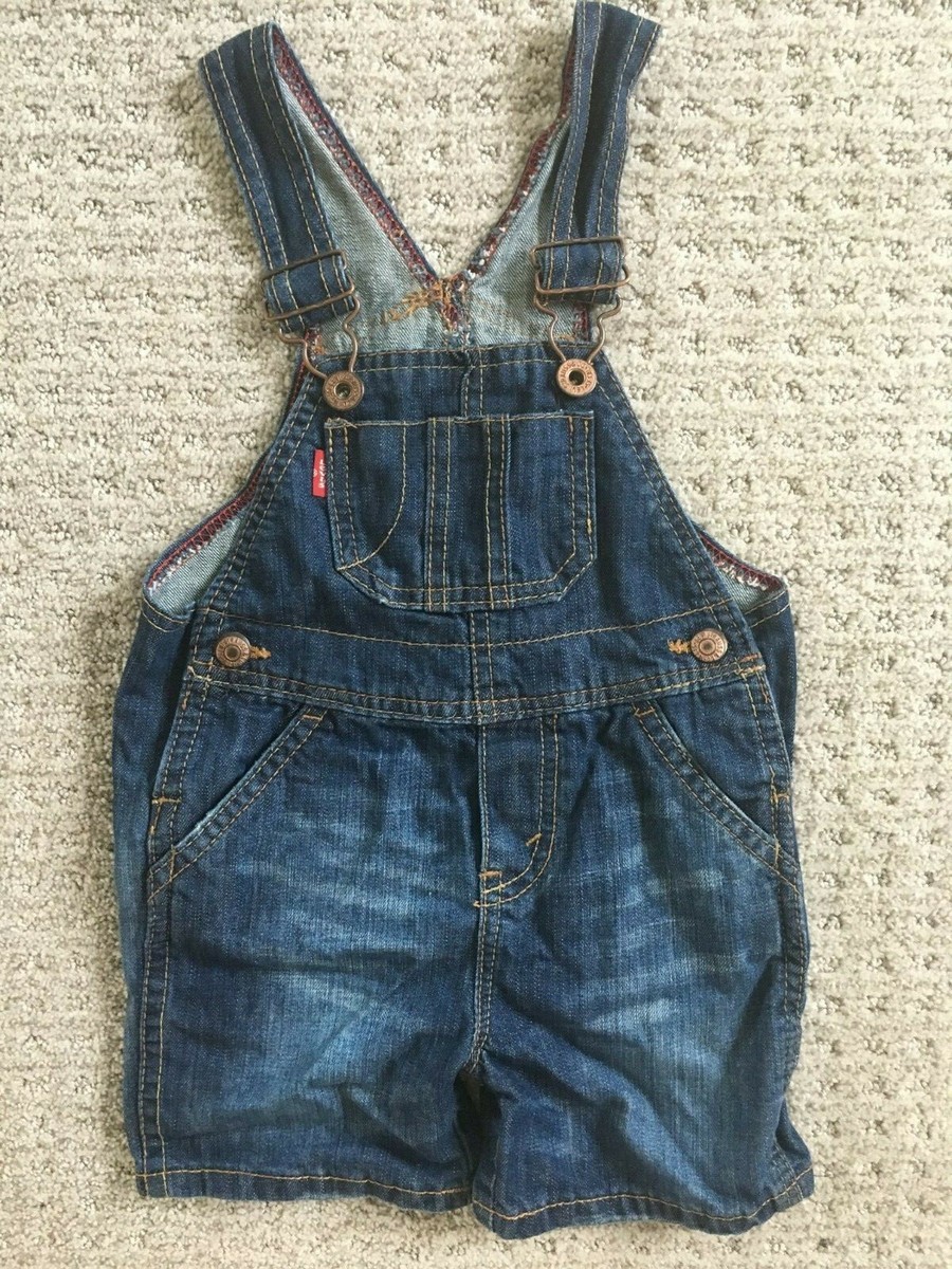 Baby Toddle Levis Jean Denim Short Overalls Shortalls 12 Month