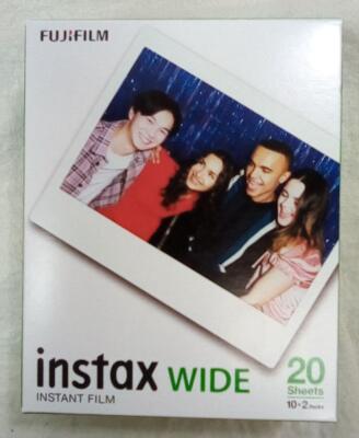 20 Blatt Fujifilm Instax Wide Sofortbild-Farbfilm für Fuji 300, 210, 200 Kamera