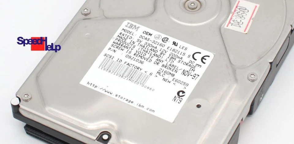 Disco rígido IBM DCAS-32160 2160MB 2.1GB SCSI 68-PIN POL HDD - Imagem 2 de 3