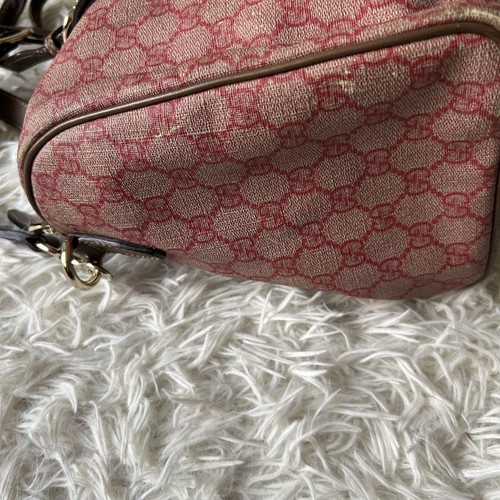 Gucci 2Way Gg Supreme Mini Boston Bag Handbag m2_0522 USED - Picture 10 of 14