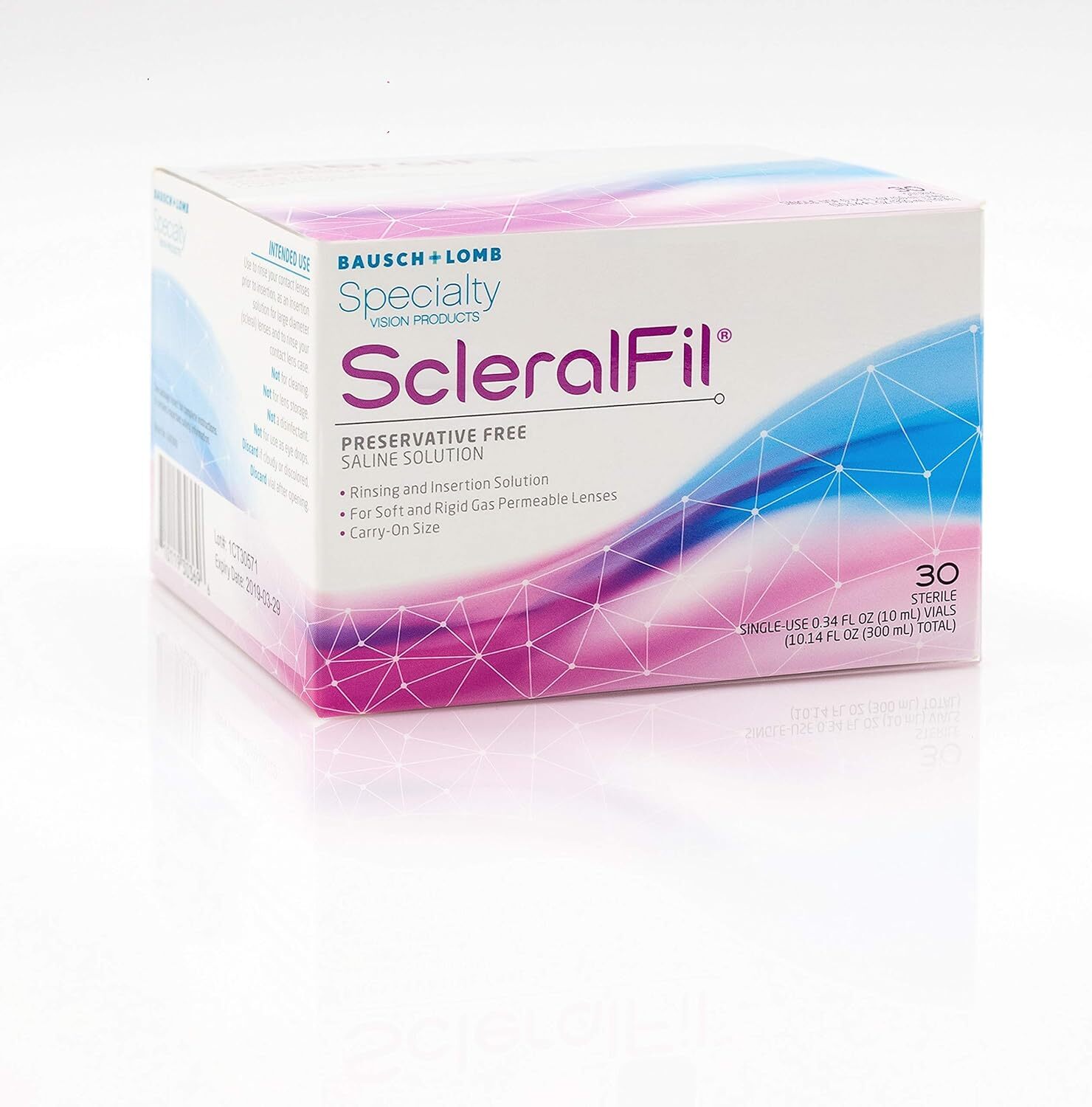 ScleralFil Preservative Free Saline Solution for Scleral Lenses, Buffered Isoton