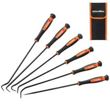 ValueMax 6PCS Pick and Hook Set w/Bag O-Ring Oil Seal Gasket Auto Puller&Remover