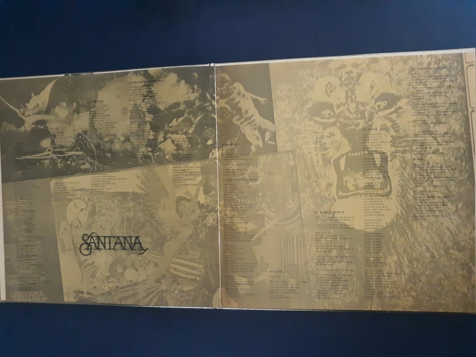 Santana Gold Disc 1973 Sony #SOPN16 Japan Press Gatefold w/8-Page Insert No OBI - Image 3 of 4