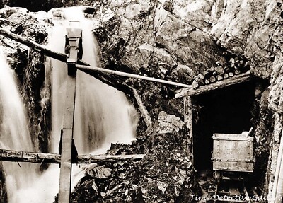 Del Campo Mine Upper Tunnel, Monte Cristo, Washington 1912- Historic Photo Print