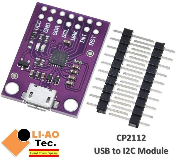 CP2112 Debug Board USB to I2C IIC Communication Module MicroUSB 2112 for CCS811a