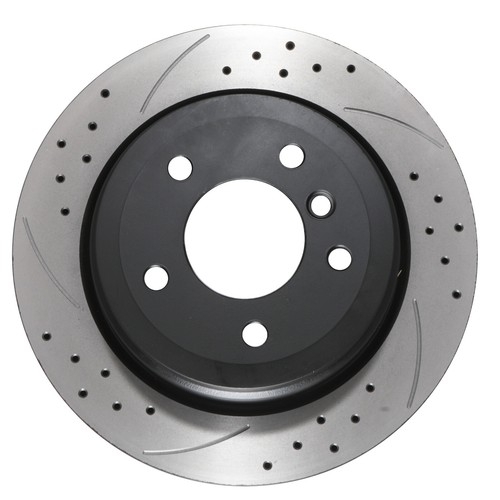 DISCOS DE FRENO TRASEROS PERFORADOS RANURADOS 300MM BMW SERIE 1 E81 E87 120D 130I 04-12 - Imagen 3 de 9
