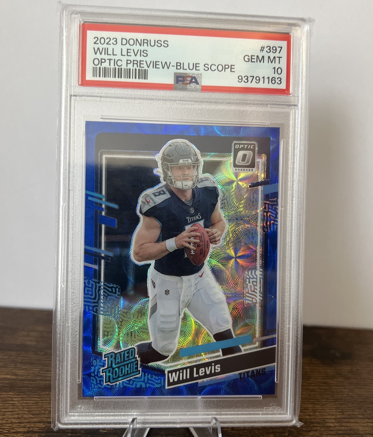 2023 Panini Donruss Will Levis Optic Preview -Blue Scope Rated Rookie- PSA 10