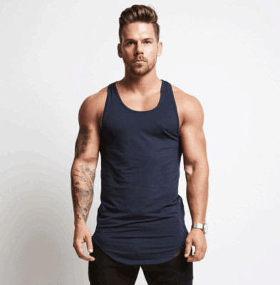 Mens Gym Training Vest Fitness Singlet Workout Muscle Bodybuilding Tank Tops 