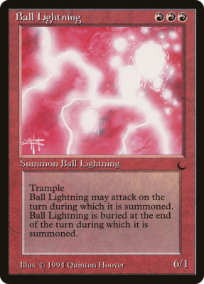 mtg ball lightning cards - Magic card (1436) you may have it deal the rest of its damage to defending player or planeswalker.) # At the beginning of the end step Ball Lightning (1) | Flesh