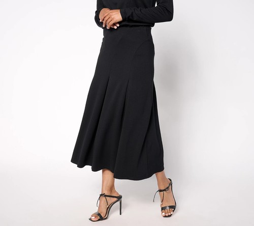 BEAUTIFUL by Lawrence Zarian Hollywood Waist Ponte Skirt-Black-XXS-A654850