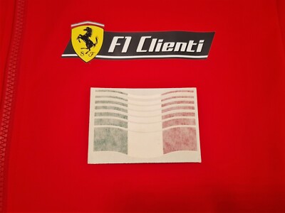 Ferrari F1 412 T2 F310 Italian flag sticker 1995 1996 Alesi Berger Schumacher