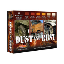 LifeColor Dust And Rust Set (22ml x 6) Paints Weathering
