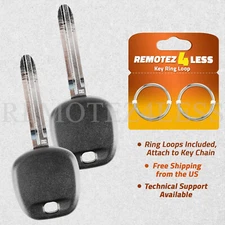 2 For 2015 2016 2017 2018 2019 Replacement Toyota Sienna Uncut Key Blade H Chip