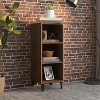 Sideboard Braun Eichenoptik 34,5 X 32,5 X 90 Cm Holzwerkstoff