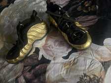 Nike Air Foamposite One Gold/Black Mens Sneak...