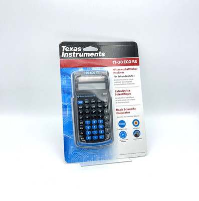 Texas Instruments TI 30 Eco RS Taschenrechner Solar Schulrechner NEU OVP