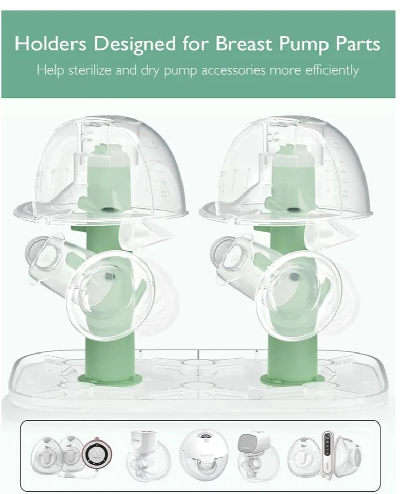 MOMCOZY 3 Capas Botella Grande Esterilizador y Secador, Esterilización y Secado Rápidos Foto 4 de 4