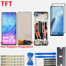 For OPPO Reno 7 4G CPH2363 6.43" TFT LCD Display Touch Screen Digitizer Frame