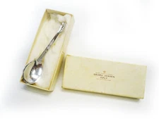 Georg Jensen Ornamental Sterling Almond Spoon + Gift Box