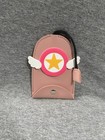 PINK PU LEATHER PORTABLE PULL OUT KEY PROTECTOR HOLDER CASE W/ SUPERSTAR KAWAII — photo 1