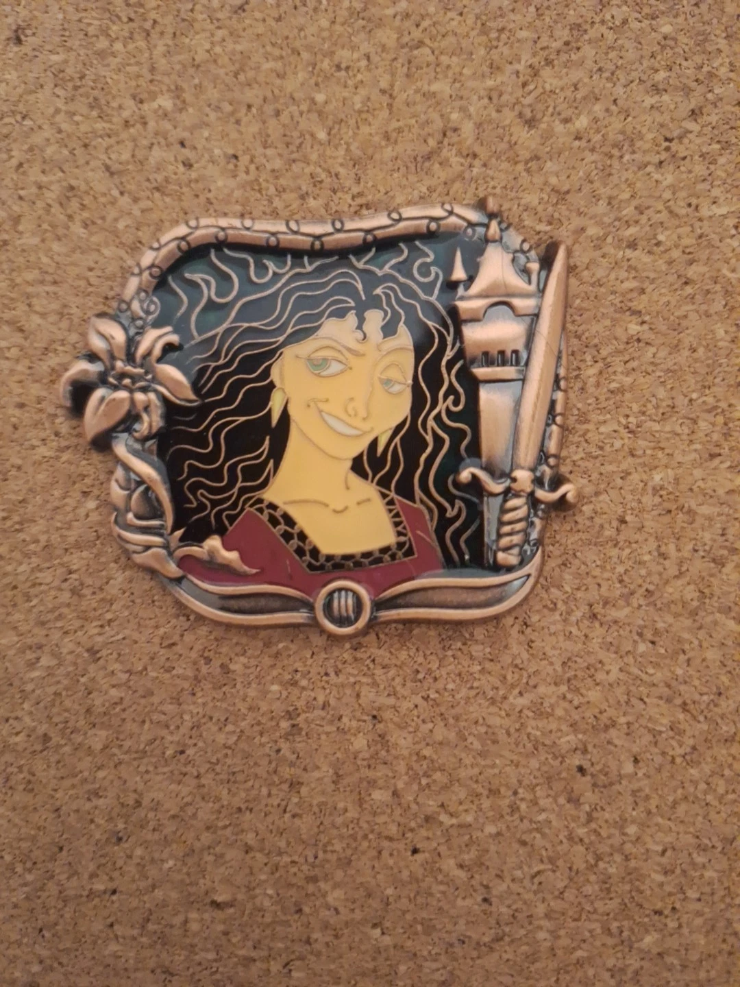 Disney Store Pin Villainous Frames Mother Gothel Villains Stained Glass Tangled