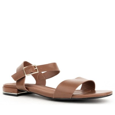 Stella New York Damen Braune Sandalen Peeptoe STE600125115