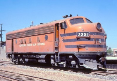 Sonora Baja California EMD F7 2201 Mexicali, Baja, California 1980 8,5 x 11