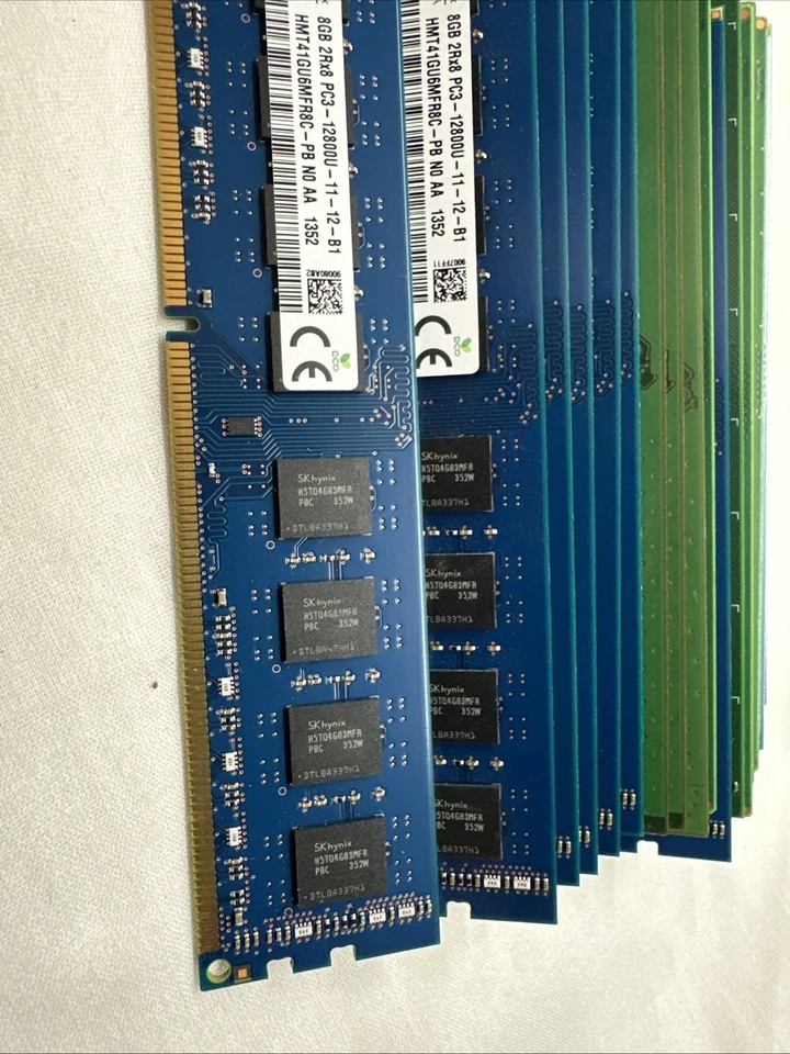 Mixed Brand Lot Of 19 Pcs :8 GB PC3L-12800 (DDR3-1600) 2Rx8 DDR3L Desktop Memory - Image 3 of 4