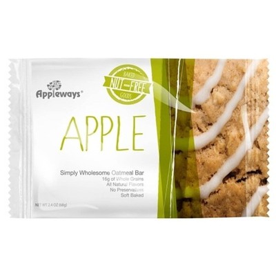 Appleways Whole Grain Soft Baked Apple Oatmeal Bar, 160 Per Case