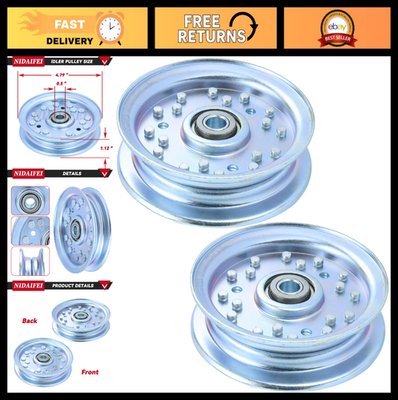 #ad 2 Pack Idler Pulley 4 3 4quot; for Zero Turn Mowers Fits Bad Boy ZT Maverick Out $48.99
