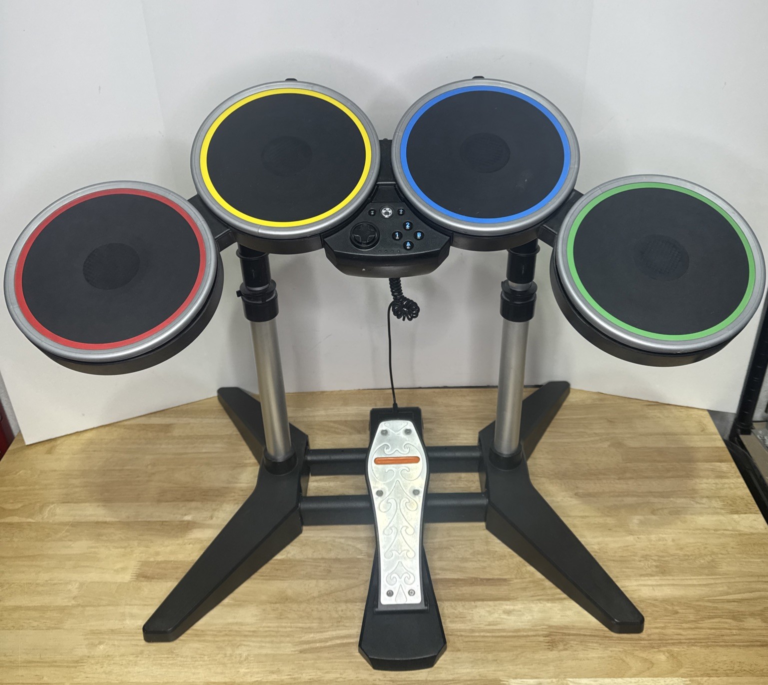 Nintendo Wii RockBand Harmonix Wireless Drums NWDMS2 w/ Foot Pedal - NO DONGLE