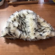 Vintage Abraham & Straus Cream Fur Hat 1940s