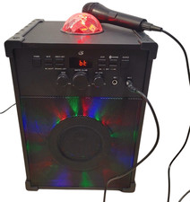 Portable GPX Karaoke Party Machine- JB179B, Bluetooth, Light Effects, Microphone