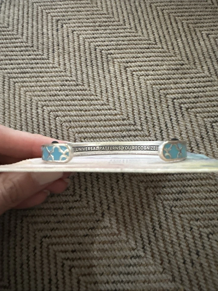 Alex And Ani Color Infusion Island 蓝绿色袖口手链 — 第 3/4 张图片