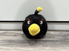 Angry Birds Plush Bomb Black Bird 5  HK-79 No Sound Commonwealth 2010
