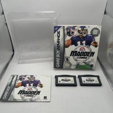 Madden NFL 2002 2003 Gameboy Advance GBA Games LOT Bundle w Box Manual