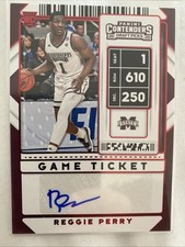 2020 Panini Contenders Draft Picks Reggie Perry Red Rookie Auto #82 RC