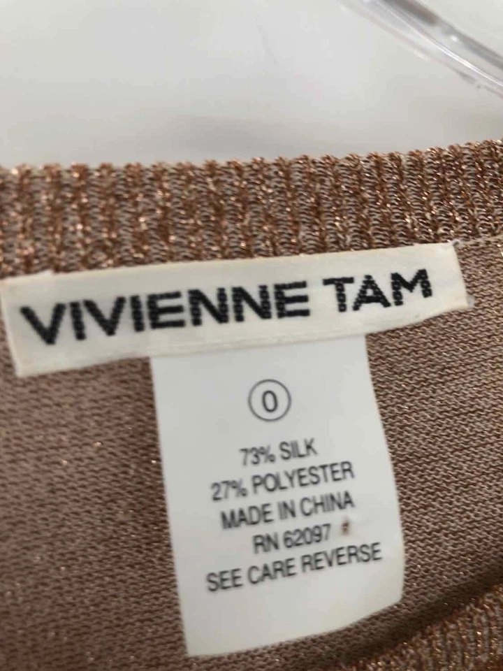 Suéter cárdigan Vivienne Tam tostado talla 0 usado Foto 3 de 3