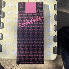 Vintage Zandra Rhodes &ldquo;Designs On Legs&rdquo; Sheer Tights &ndash; New Old Stock