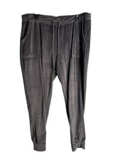 House Of Harlow 1960 Women  s XL Velour Joggers Gray Y2K 4947