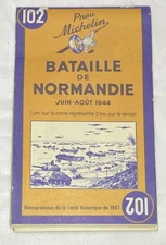 Michelin Reprint Map Of The Battle Of Normandy 102 