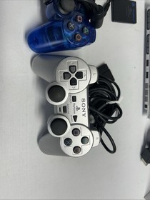 Sony PlayStation 2 PS2 Slim Silver Console Controller SCPH-77001 Tested w/ Cords
