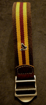 Unisex 43'' Tip2Tip (34-36) American Eagle Striped Canvas Loop Through Belt