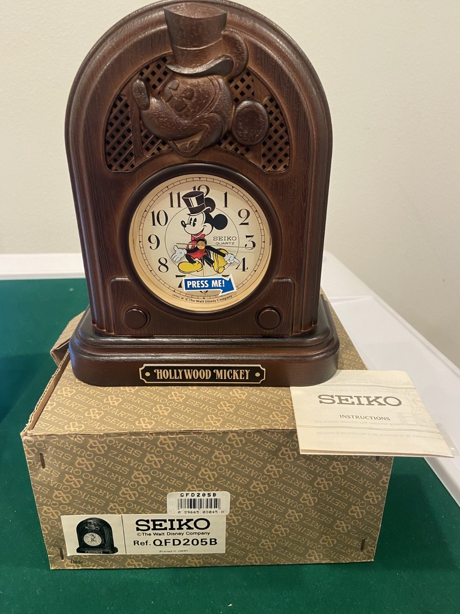 Vintage Original Seiko Disney Hollywood Mickey Mouse Alarm Clock