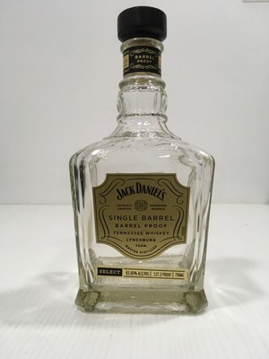 Jack Daniels whiskey empty bottle Single Barrel Select 750ml