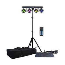ZOXA DJ Stage Lights with Stand   LED Par Light with 4 Bar Gigbar, DMX LED