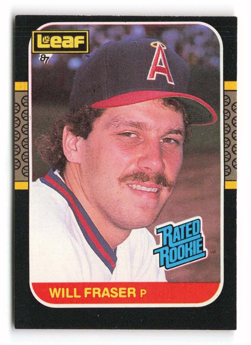 1987 Leaf #40 Will Fraser Rookie California Angels RC